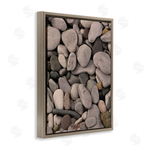 Stupell Industries Stupell Studio | Various Beach Pebbles Composition Wall Art
