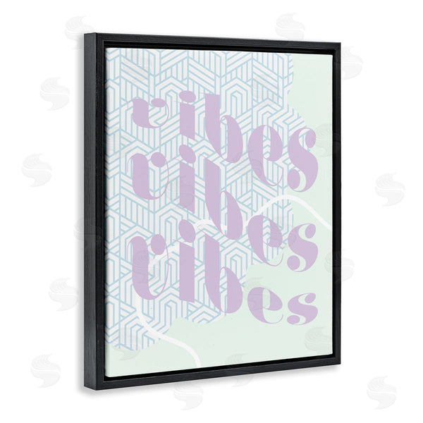 Stupell Industries Stupell Studio | Vibes Geometric Pastel Phrase Wall Art