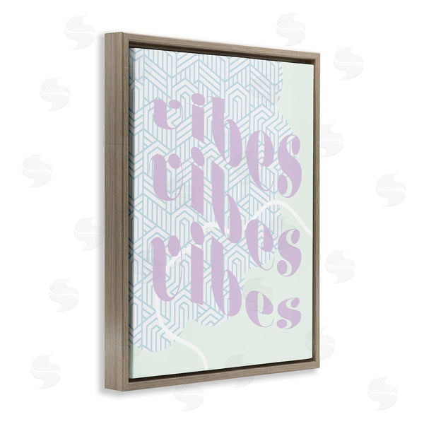 Stupell Industries Stupell Studio | Vibes Geometric Pastel Phrase Wall Art