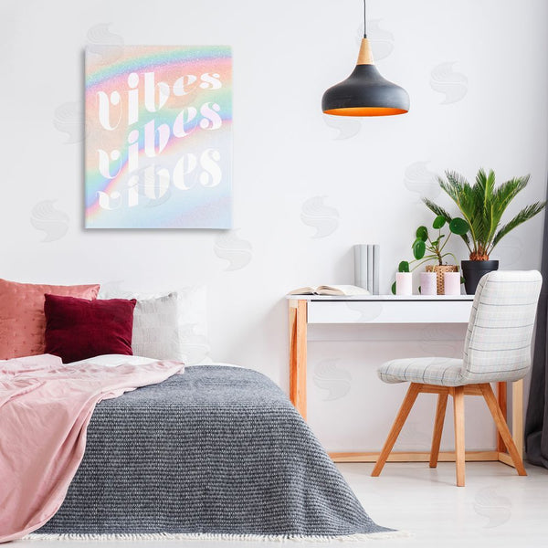 Stupell Industries Stupell Studio | Vibes Over Glam Rainbow Wall Art