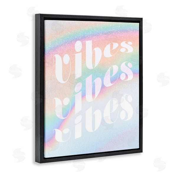 Stupell Industries Stupell Studio | Vibes Over Glam Rainbow Wall Art