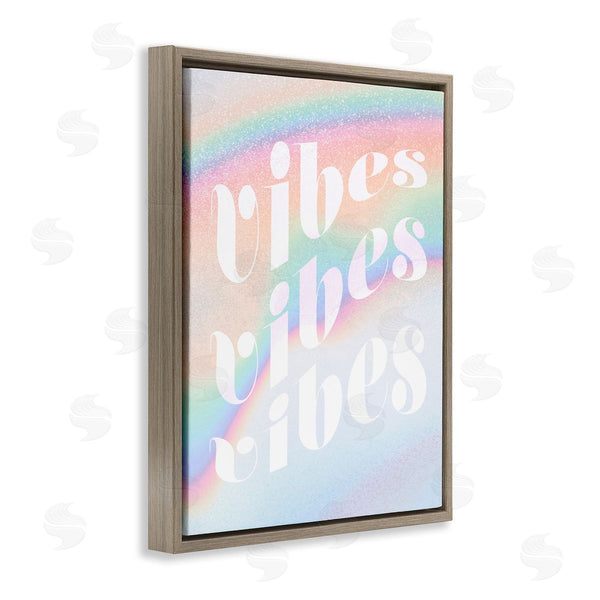 Stupell Industries Stupell Studio | Vibes Over Glam Rainbow Wall Art