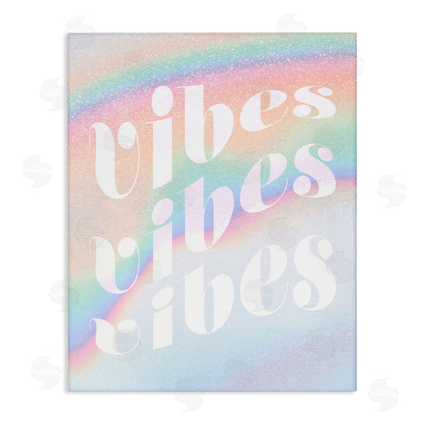 stupell industries Stupell Studio | Vibes over Glam Rainbow Wall Art