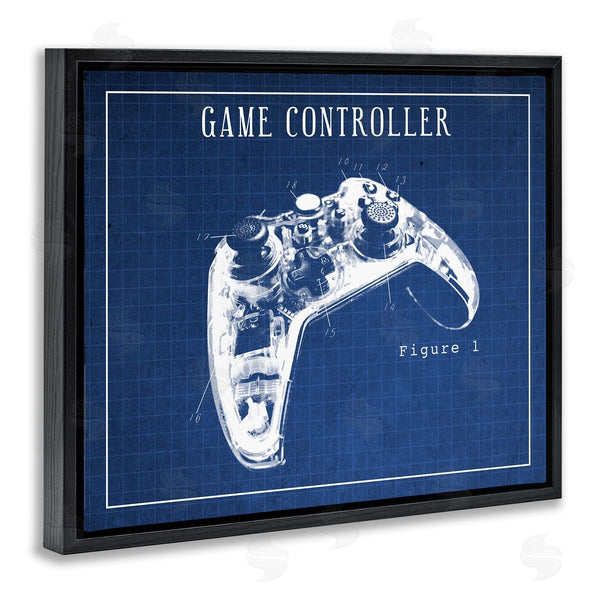 Stupell Industries Stupell Studio | Video Game Controller Blueprint Wall Art