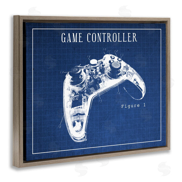 Stupell Industries Stupell Studio | Video Game Controller Blueprint Wall Art