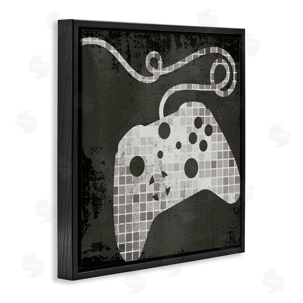 Stupell Industries Stupell Studio | Video Game Controller Outline Geometric Square Pattern
