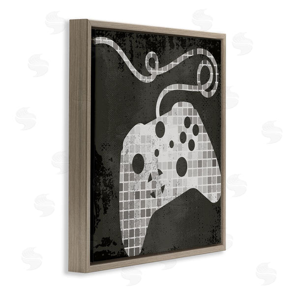 Stupell Industries Stupell Studio | Video Game Controller Outline Geometric Square Pattern