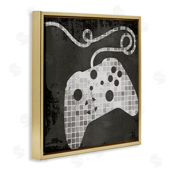 Stupell Industries Stupell Studio | Video Game Controller Outline Geometric Square Pattern