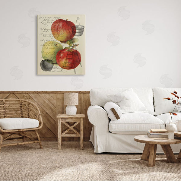 Stupell Industries Stupell Studio | Vintage Apple Picking Illustration Antique Text Passage Wall Art