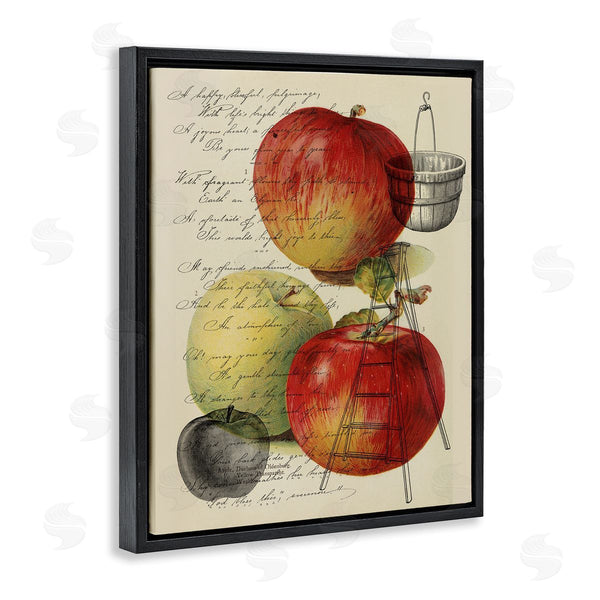 Stupell Industries Stupell Studio | Vintage Apple Picking Illustration Antique Text Passage Wall Art
