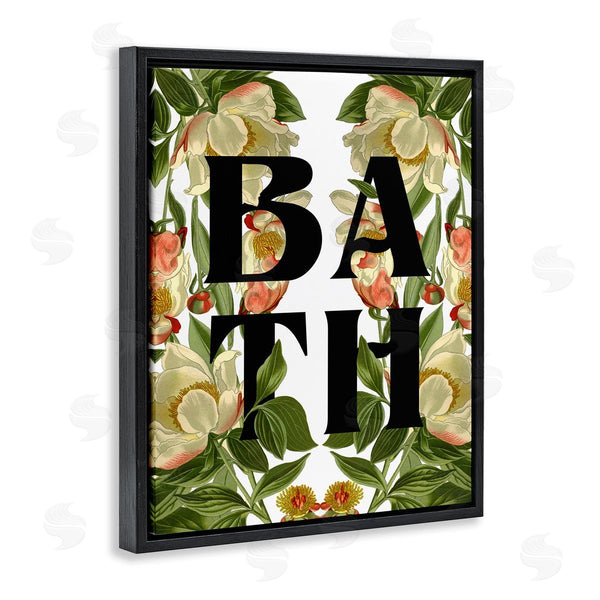 Stupell Industries Stupell Studio | Vintage Bath Flower Blooms Wall Art