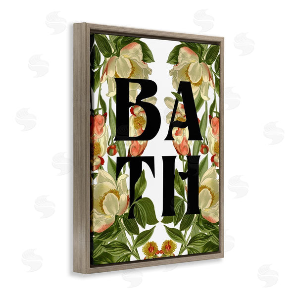 Stupell Industries Stupell Studio | Vintage Bath Flower Blooms Wall Art