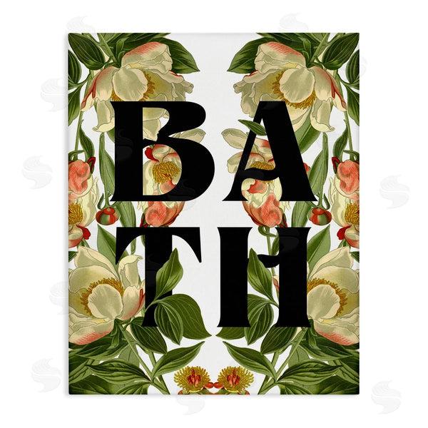 stupell industries Stupell Studio | Vintage Bath Flower Blooms Wall Art