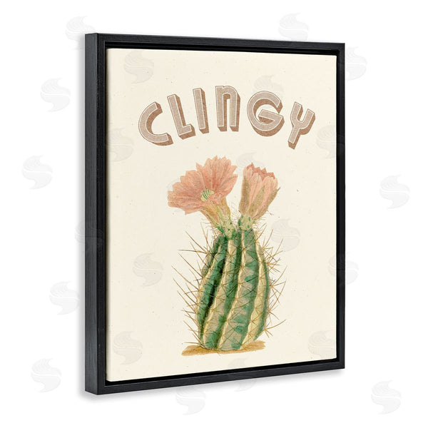Stupell Industries Stupell Studio | Vintage Clingy Typography Prickly Floral Desert Cactus Wall Art