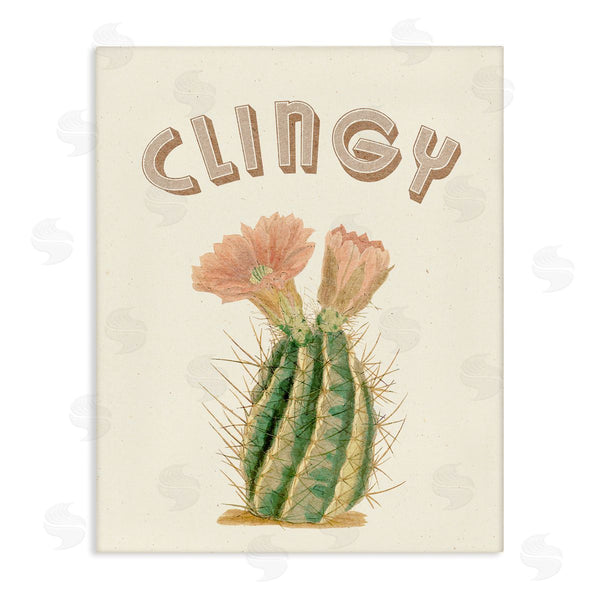 stupell industries Stupell Studio | Vintage Clingy Typography Prickly Floral Desert Cactus Wall Art