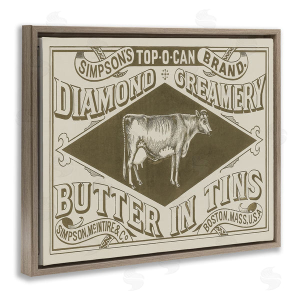 Stupell Industries Stupell Studio | Vintage Creamery Advertisement Wall Art