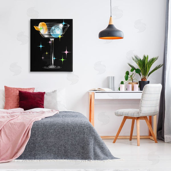 Stupell Industries Stupell Studio | Vintage Disco Drink Wall Art