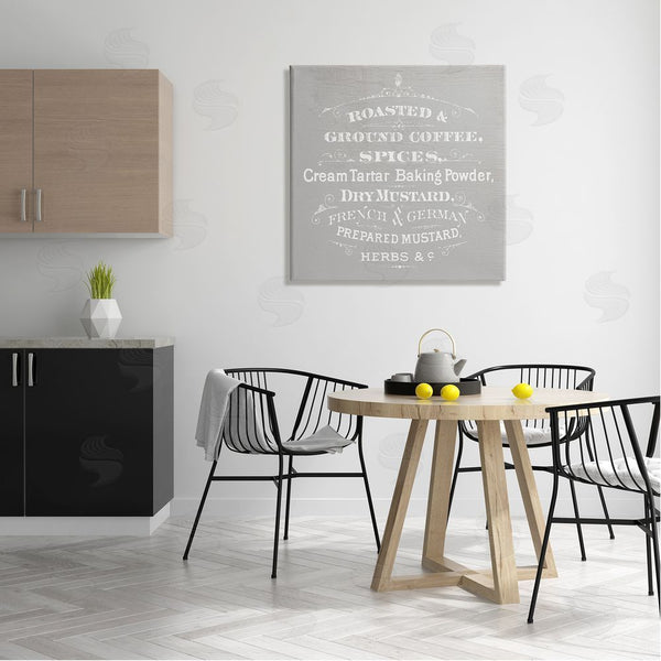 Stupell Industries Stupell Studio | Vintage Kitchen Spices List Wall Art