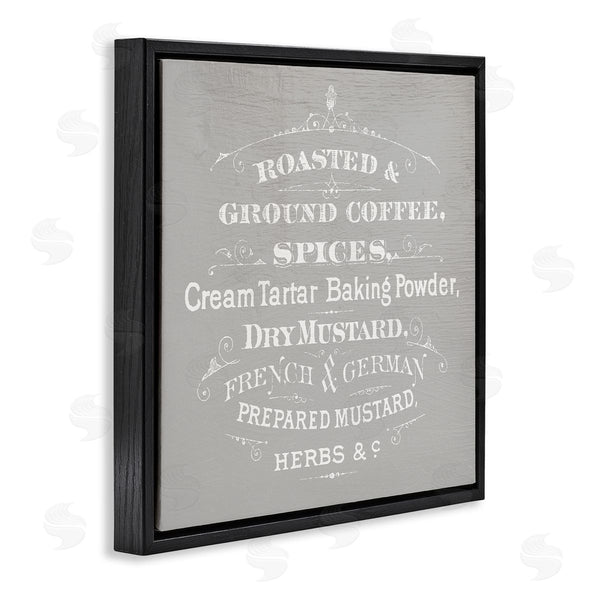 Stupell Industries Stupell Studio | Vintage Kitchen Spices List Wall Art