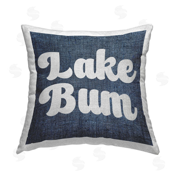 Stupell Industries Stupell Studio | Vintage Lake Bum Phrase Printed Throw Pillow