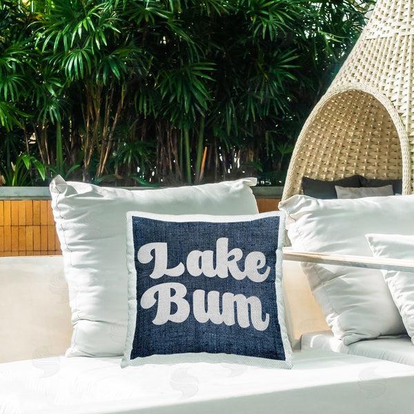 Stupell Industries Stupell Studio | Vintage Lake Bum Phrase Printed Throw Pillow