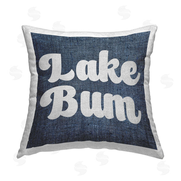 Stupell Industries Stupell Studio | Vintage Lake Bum Printed Throw Pillow