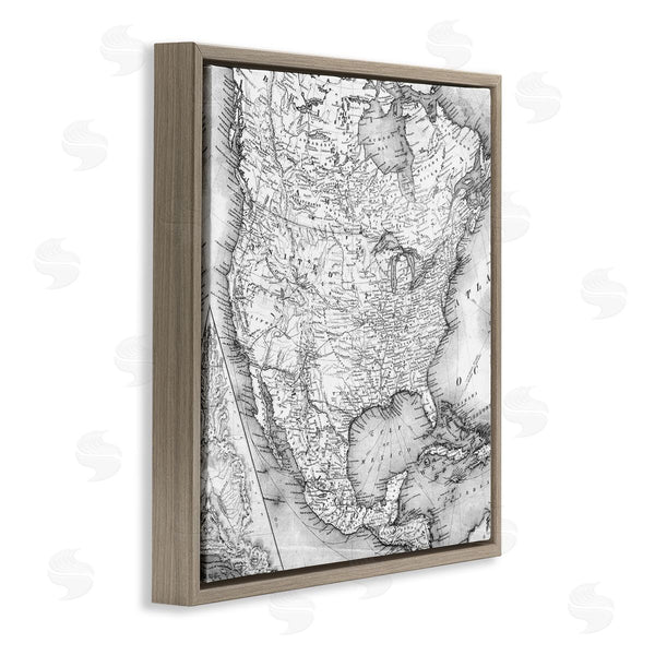 Stupell Industries Stupell Studio | Vintage Map Of North America