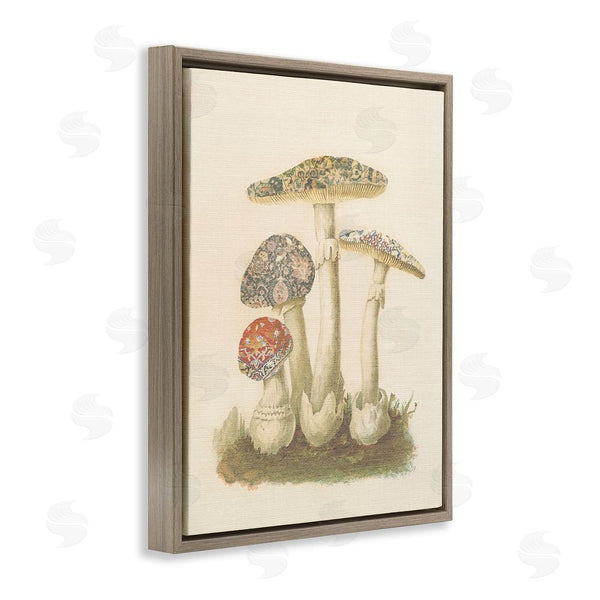 Stupell Industries Stupell Studio | Vintage Patterned Mushrooms Wall Art