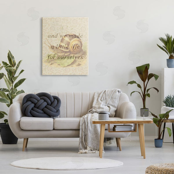 Stupell Industries Stupell Studio | Vintage Phrase With Snail Wall Art