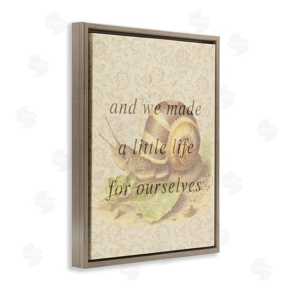 Stupell Industries Stupell Studio | Vintage Phrase With Snail Wall Art