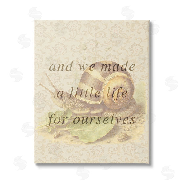 stupell industries Stupell Studio | Vintage Phrase with Snail Wall Art