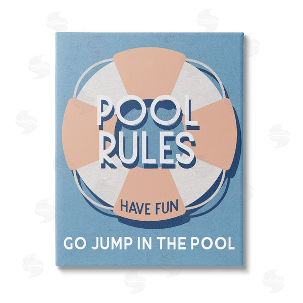 stupell industries Stupell Studio | Vintage Pool Rules Wall Art