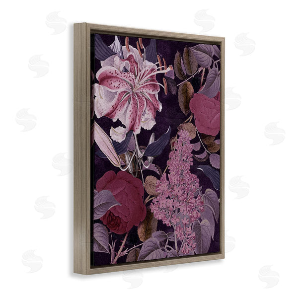 Stupell Industries Stupell Studio | Vintage Purple Bohemian Floral Illustration