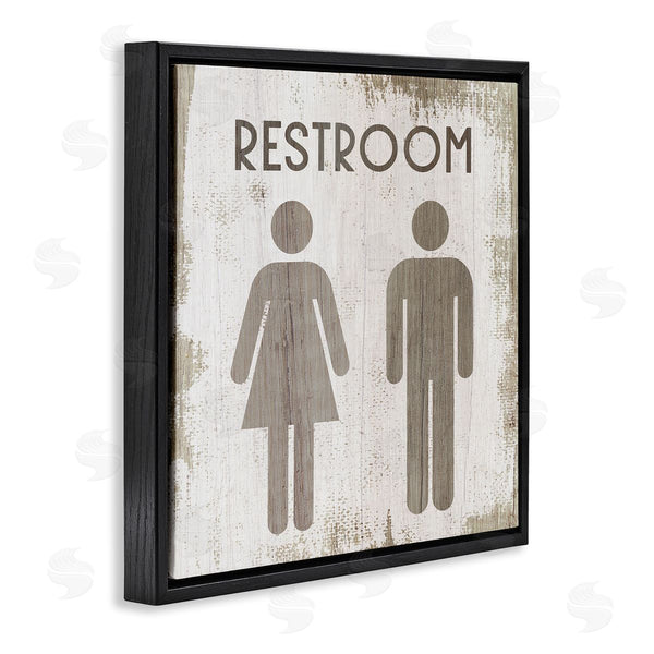 Stupell Industries Stupell Studio | Vintage Restroom People Silhouettes