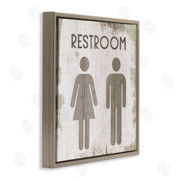 Stupell Industries Stupell Studio | Vintage Restroom People Silhouettes