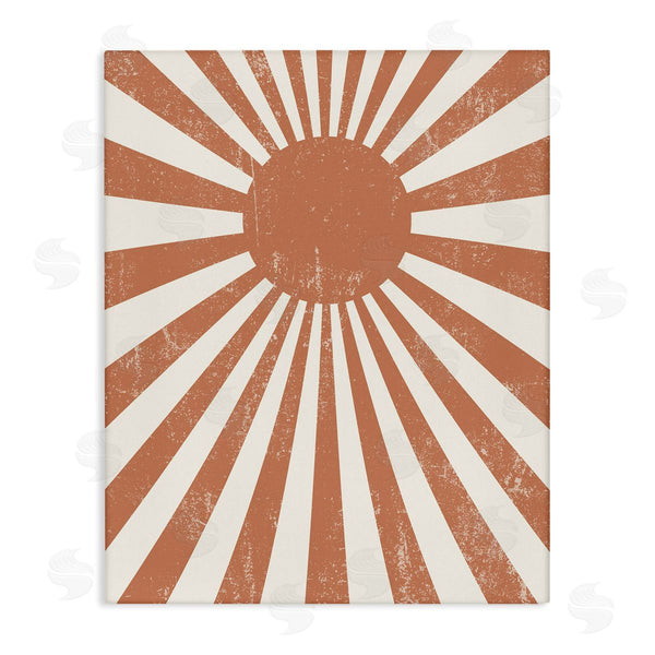 stupell industries Stupell Studio | Vintage Striped Sun Rays Beaming Weathered Design Wall Art