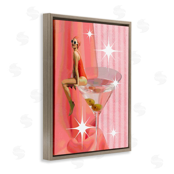 Stupell Industries Stupell Studio | Vintage Swimmer On Drink
