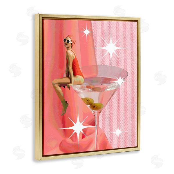 Stupell Industries Stupell Studio | Vintage Swimmer On Drink