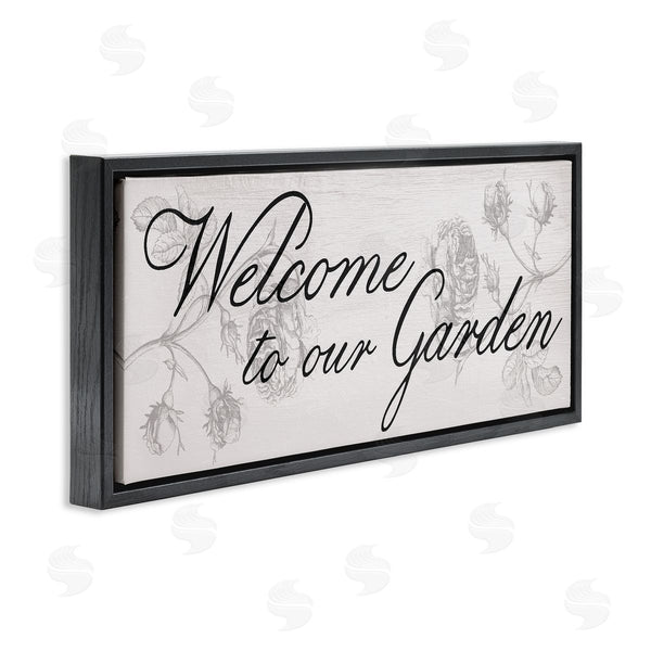 Stupell Industries Stupell Studio | Vintage Welcome To The Garden Wall Art