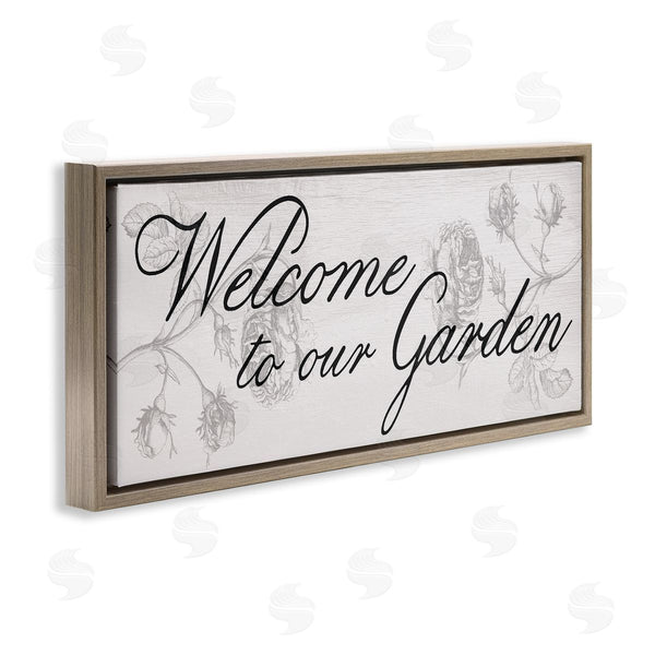 Stupell Industries Stupell Studio | Vintage Welcome To The Garden Wall Art