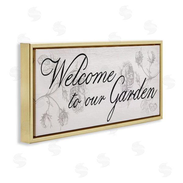 Stupell Industries Stupell Studio | Vintage Welcome To The Garden Wall Art