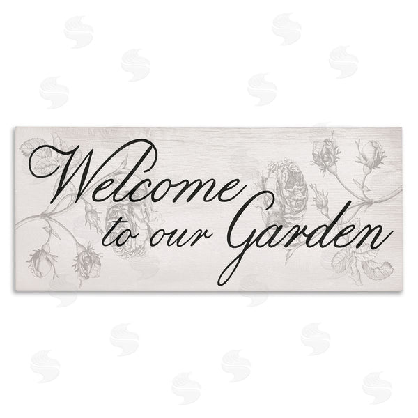 stupell industries Stupell Studio | Vintage Welcome To The Garden Wall Art