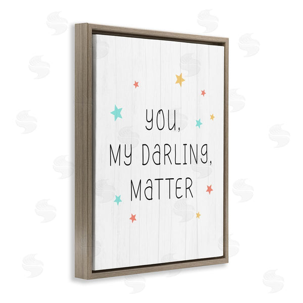Stupell Industries Stupell Studio | Vivid Hues You Darling Matter Striped Patterned Sign Wall Art
