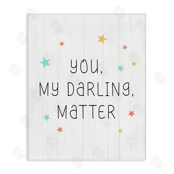 stupell industries Stupell Studio | Vivid Hues You Darling Matter Striped Patterned Sign Wall Art