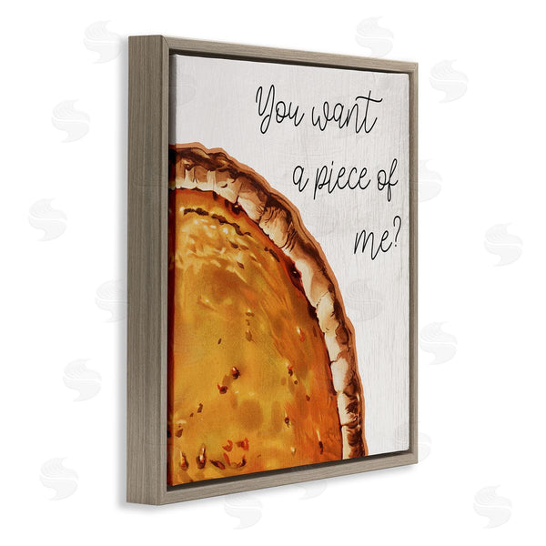 Stupell Industries Stupell Studio | Want A Piece Phrase Autumn Pumpkin Pie