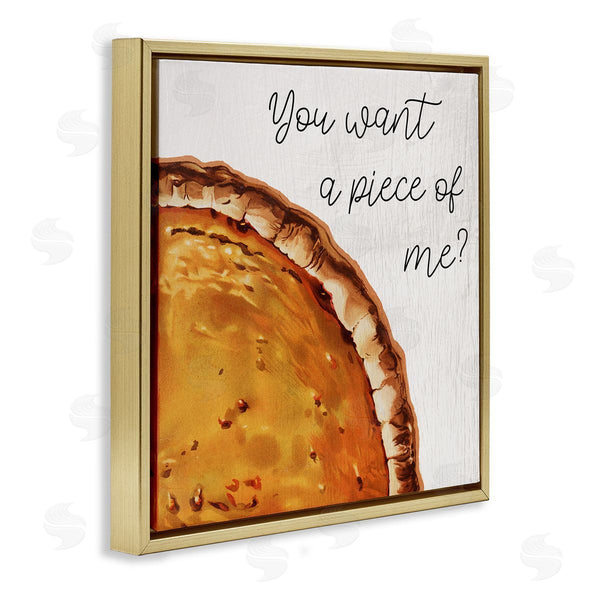 Stupell Industries Stupell Studio | Want A Piece Phrase Autumn Pumpkin Pie