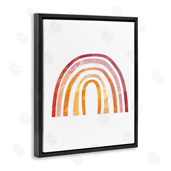Stupell Industries Stupell Studio | Warm Tone Rainbow With Abstract Sky Texture