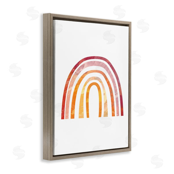Stupell Industries Stupell Studio | Warm Tone Rainbow With Abstract Sky Texture
