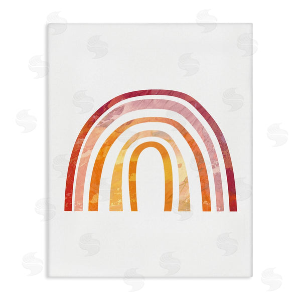 stupell industries Stupell Studio | Warm Tone Rainbow with Abstract Sky Texture
