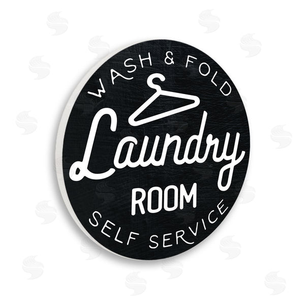 stupell industries Stupell Studio | Wash and Fild Vintage Laundry Room Sign Black White Wall Art